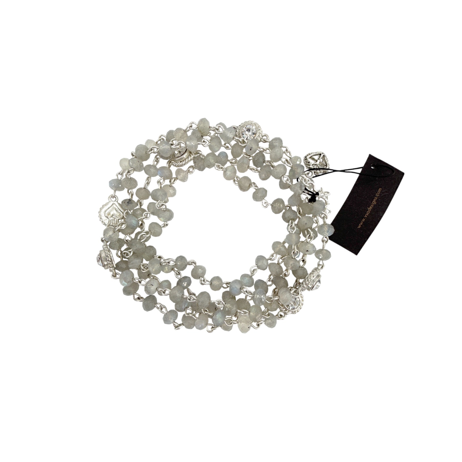 Virgins Saints & Angels Silver-Tone Beaded Layered Necklace